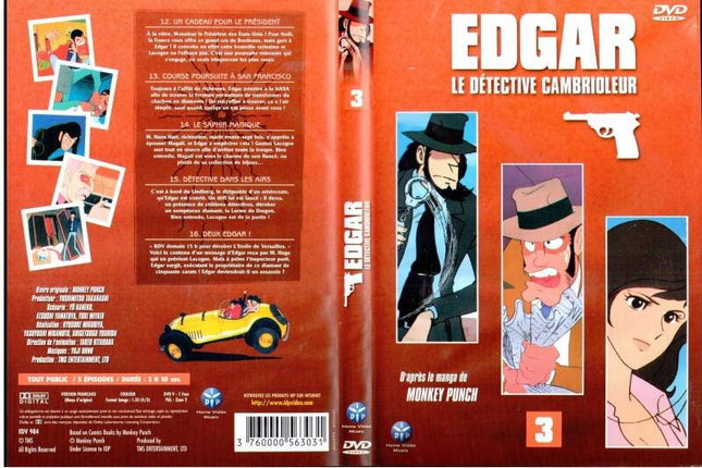DVD Edgar der Einbrecher - Band 3 - Episoden 12 bis 16 - Manga - NEU