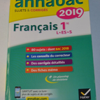 Annabac 2019 - Français 1ere L.ES.S - livre