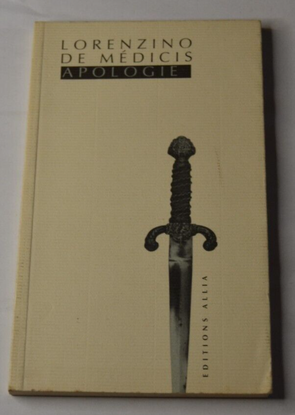 Lorenzino De Medici – Apologie – Buch