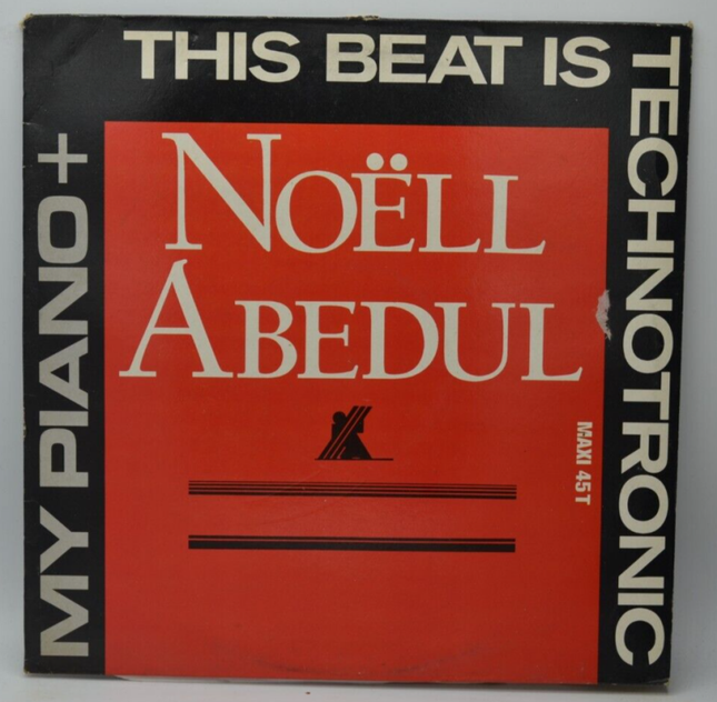 Noëll Abedul This Beat Is Technotronic + My Piano - disque vinyle maxi 45 tours