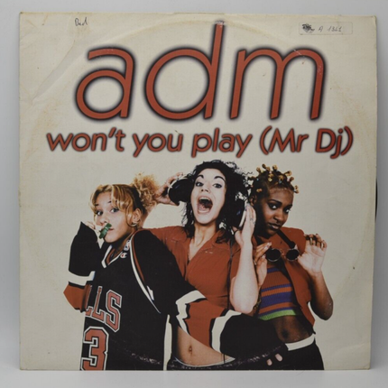 Adm – Won't You Play (Mr DJ) – 45 U/min Maxi-Vinyl-Schallplatte