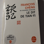 Le dit de Tian-Yi - François Cheng - livre