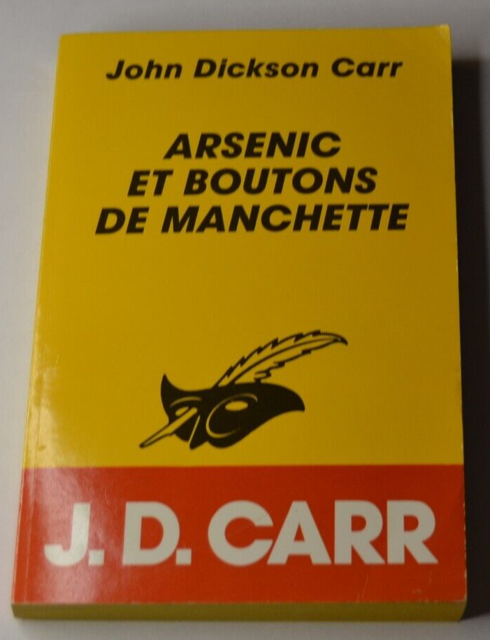 Arsenic and Cufflinks - John Dickson Carr - book