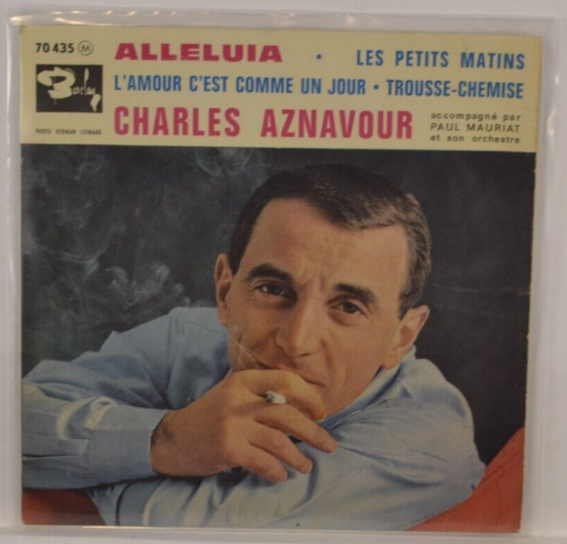 45 U/min Vinyl-Schallplatte - Alleluia Charles Aznavour