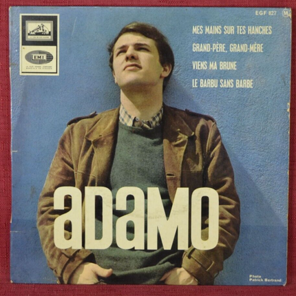 disque vinyle 45 tours - mes mains sur tes hanches adamo