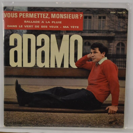 45 U/min Vinyl-Schallplatte - wenn Sie es erlauben, Herr Adamo