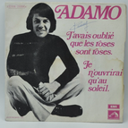 45 U/min Vinyl-Schallplatte - Ich habe vergessen, dass Rosen rosa sind Adamo