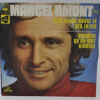 disque vinyle 45 tours - bleu blanc rouge et des frites marcel amont