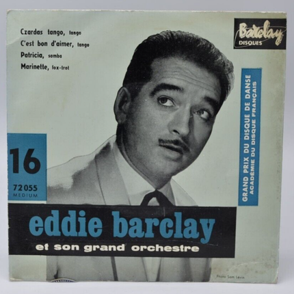 45 rpm vinyl record - czardas tango eddie barclay