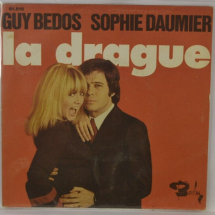 disque vinyle 45 tours - la drague guy bedos sophie daumier