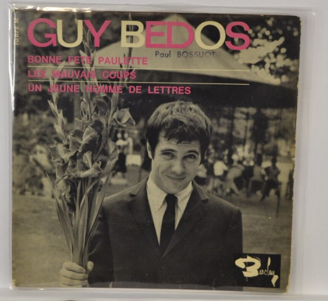 disque vinyle 45 tours - bonne fête paulette guy bedos
