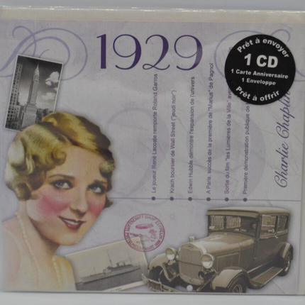 20 Original Recordings - 1929 cd date anniversaire prêt à envoyer - cd