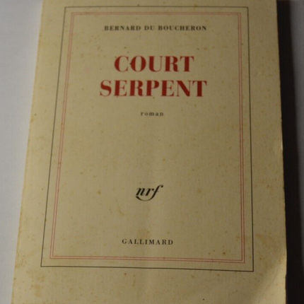 Kurze Schlange - Bernard du Boucheron - Buch