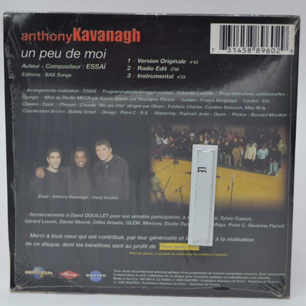 CD single 3 titres Un Peu De Moi – Anthony Kavanagh – CD variété pop humour d’occasion - cd 3 titres