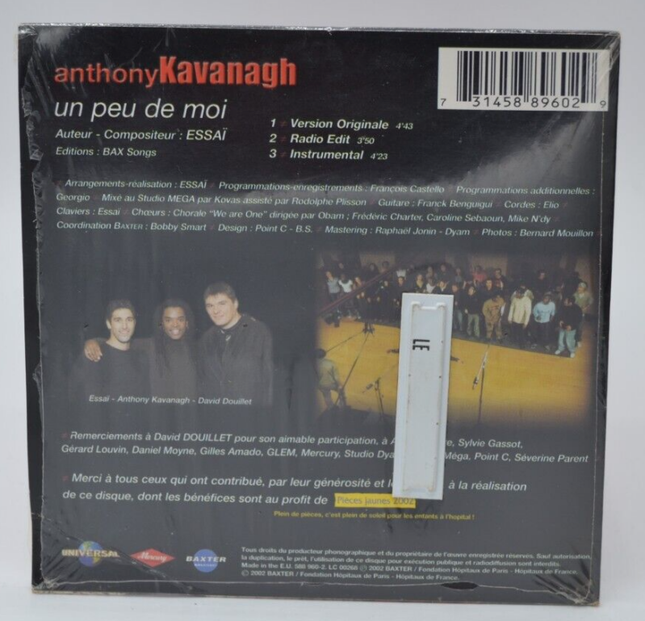 CD single 3 titres Un Peu De Moi – Anthony Kavanagh – CD variété pop humour d’occasion - cd 3 titres