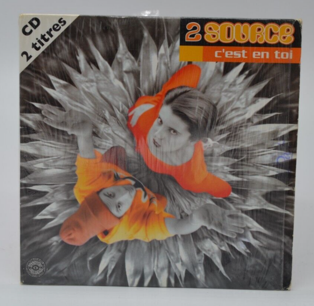 CD single 2 titres C’est En Toi – 2 Source – CD dance pop française années 90 d’occasion - cd 2 titres