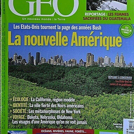 la nouvelle Amérique - geo - n°356 - revue - Geo magazine