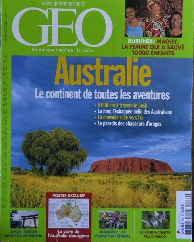 Australie - geo - n°349 - revue - Geo magazine