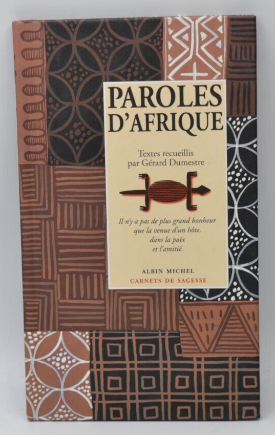 Paroles d'Afrique - Gérard Dumestre - livre