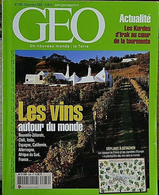 les vins autour du monde - geo - n°286 - revue - Geo magazine