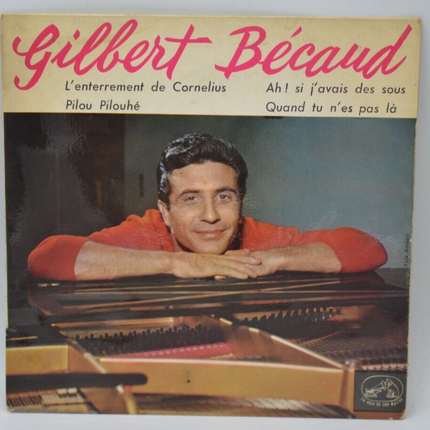 Die Beerdigung von Cornelius - Gilbert Bécaud - 45 U/min Vinyl-Schallplatte