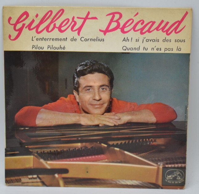 l'enterrement de cornelius - Gilbert Bécaud - disque vinyle 45 tours