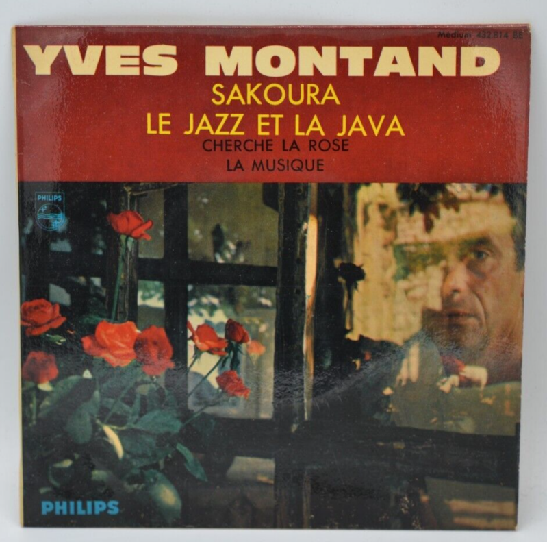Sakoura Jazz und Java – Yves Montand – 45 U/min Vinyl-Schallplatte