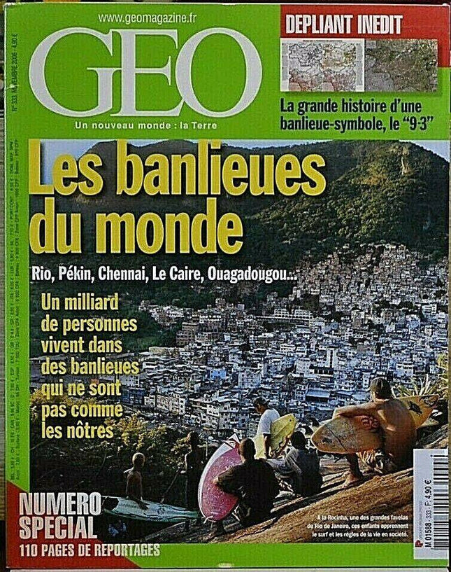 les banlieues du monde - geo - n°333 - revue - Geo magazine