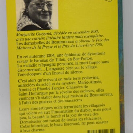 Les demoiselles de Beaumoreau - Marguerite Gurgand - livre