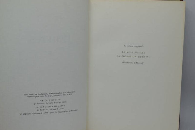 Oeuvres complètes tome 2 - André Malraux - 1970 - livre