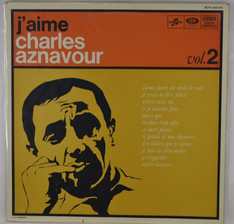 I Love Charles Aznavour Band 2 - 33 U/min Vinyl-Schallplatte