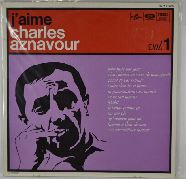 j'aime Charles Aznavour volume 1 - disque vinyle 33 tours