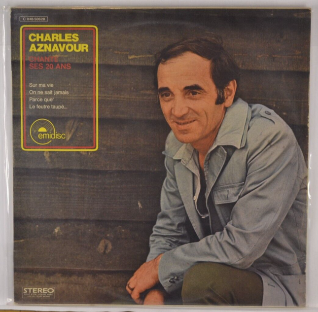 chante ses 20 ans Charles Aznavour - disque vinyle 33 tours