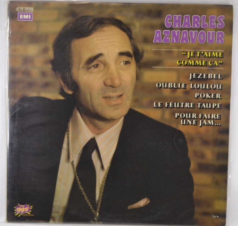 Ich liebe dich so, Charles Aznavour – 33 U/min Vinyl-Schallplatte