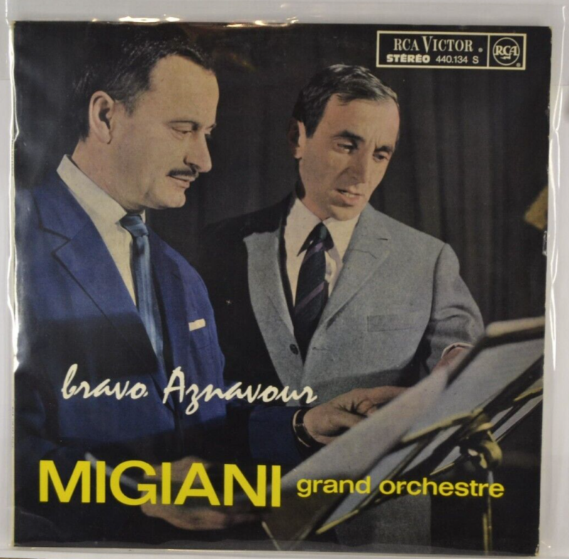 Bravo Aznavour Migiani – Charles Aznavour – Vinyl-Schallplatte mit 33 U/min