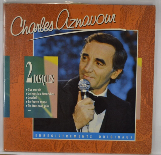 album 2 disques sur ma vie jesebel - Charles Aznavour - disque vinyle 33 tours