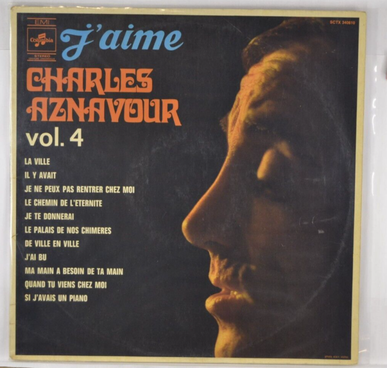 I love – Charles Aznavour – Band 4 – 33 U/min Vinyl-Schallplatte