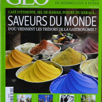 saveurs du monde - geo - n°390 - revue - Geo magazine