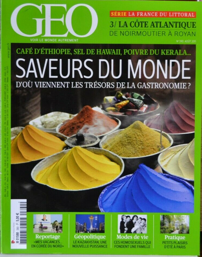 saveurs du monde - geo - n°390 - revue - Geo magazine