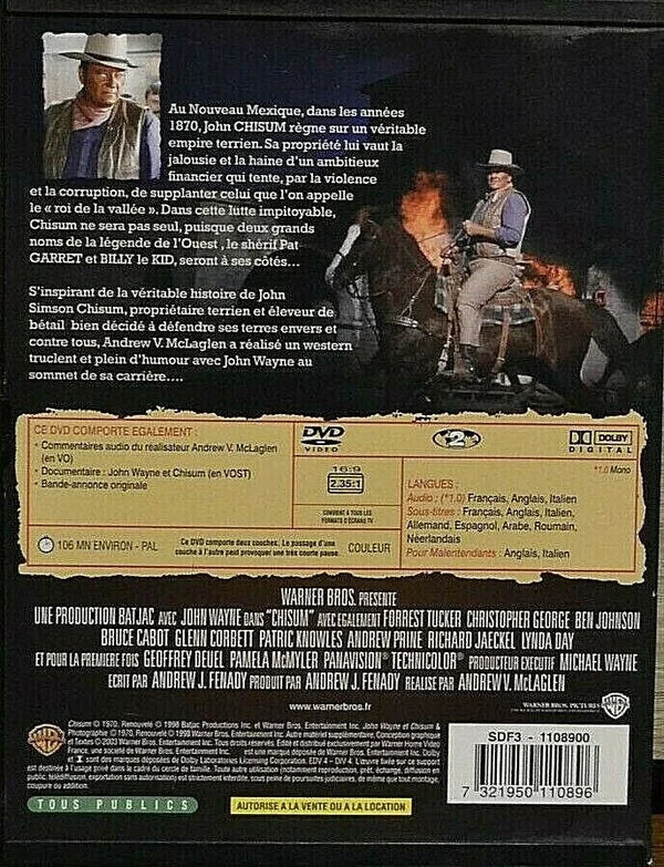 dvd - chisum - John Wayne