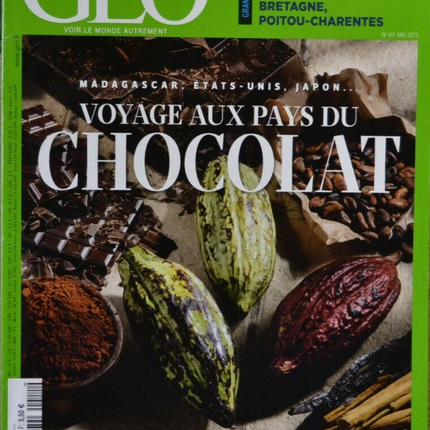 voyage aux pays du chocolat - geo - n°411 - revue - Geo magazine