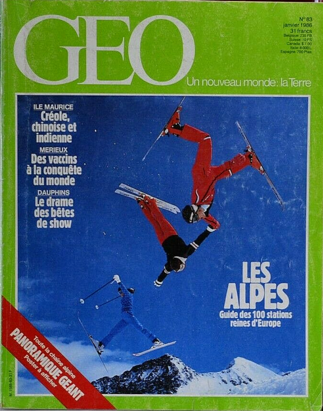 les alpes - geo - n°83 - revue - Geo magazine