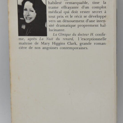 La clinique du docteur H - Mary Higgins Clark - livre