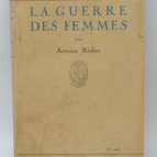The Women's War - Antoine Redier - 1929 - book