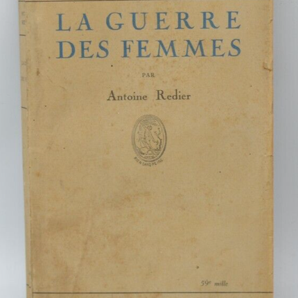 The Women's War - Antoine Redier - 1929 - book