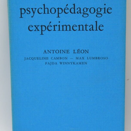 Handbuch der experimentellen Psychopädagogik - Antoine Léon - Buch