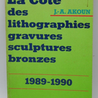 The rating of lithographs, engravings, bronze sculptures - 1989-1990 - Akoun book