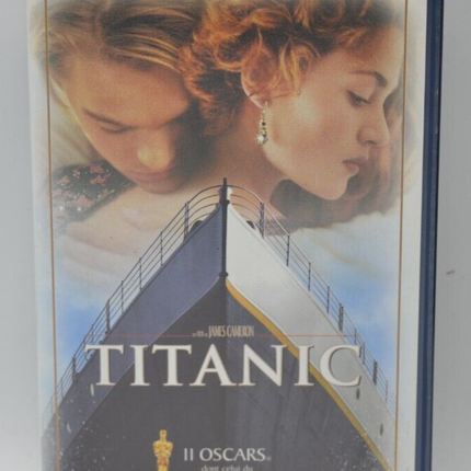 cassette vidéo vhs K7 - Titanic - Leonardo DiCaprio Kate Winslet