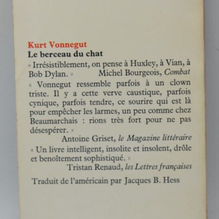 Katzenwiege - Kurt Vonnegut - Buch