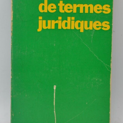 Lexique de termes juridiques - Dalloz - livre
